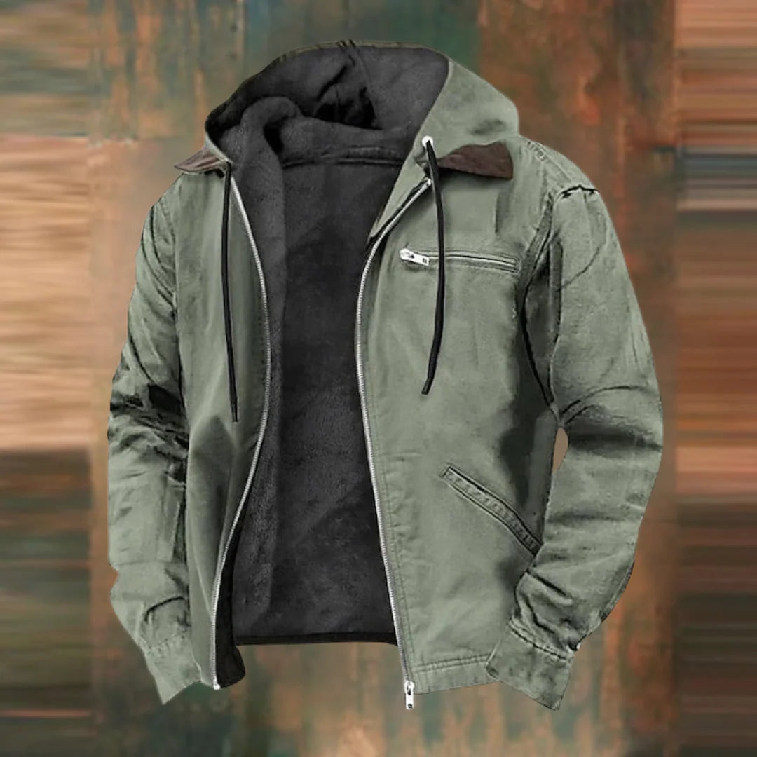 Veste à Capuche avec Fermeture Éclair