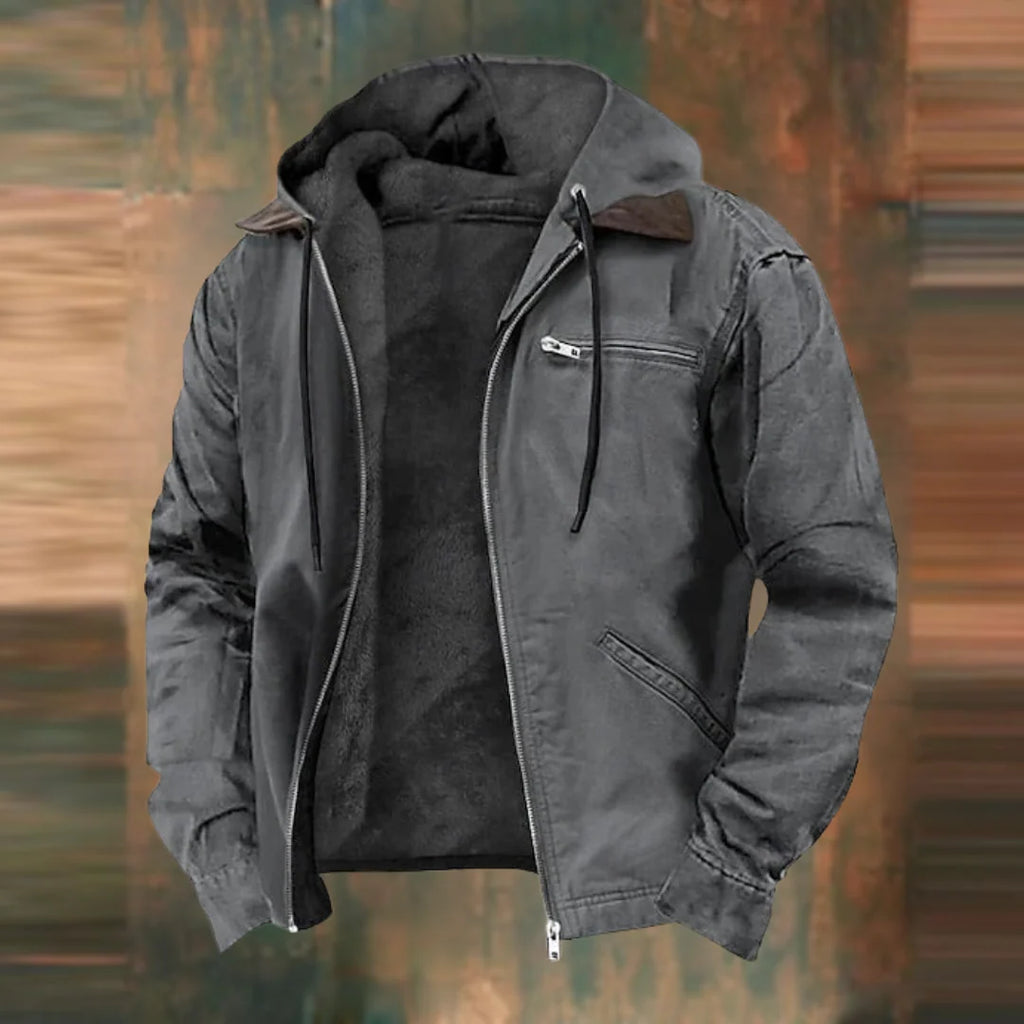 Veste à Capuche avec Fermeture Éclair