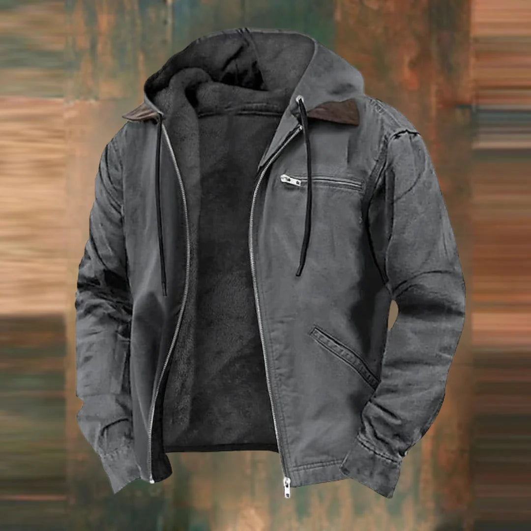 Veste à Capuche avec Fermeture Éclair
