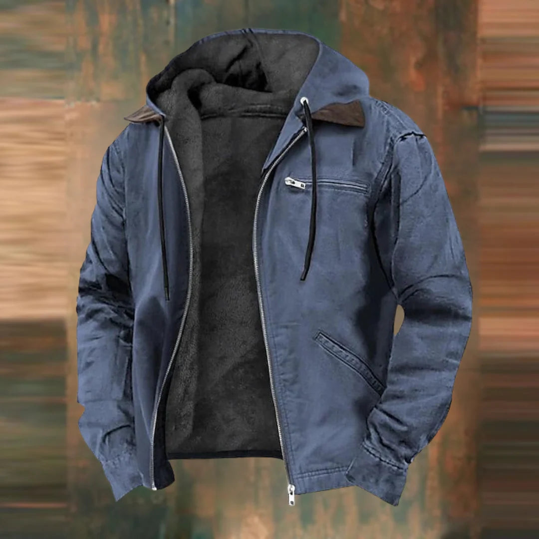 Veste à Capuche avec Fermeture Éclair